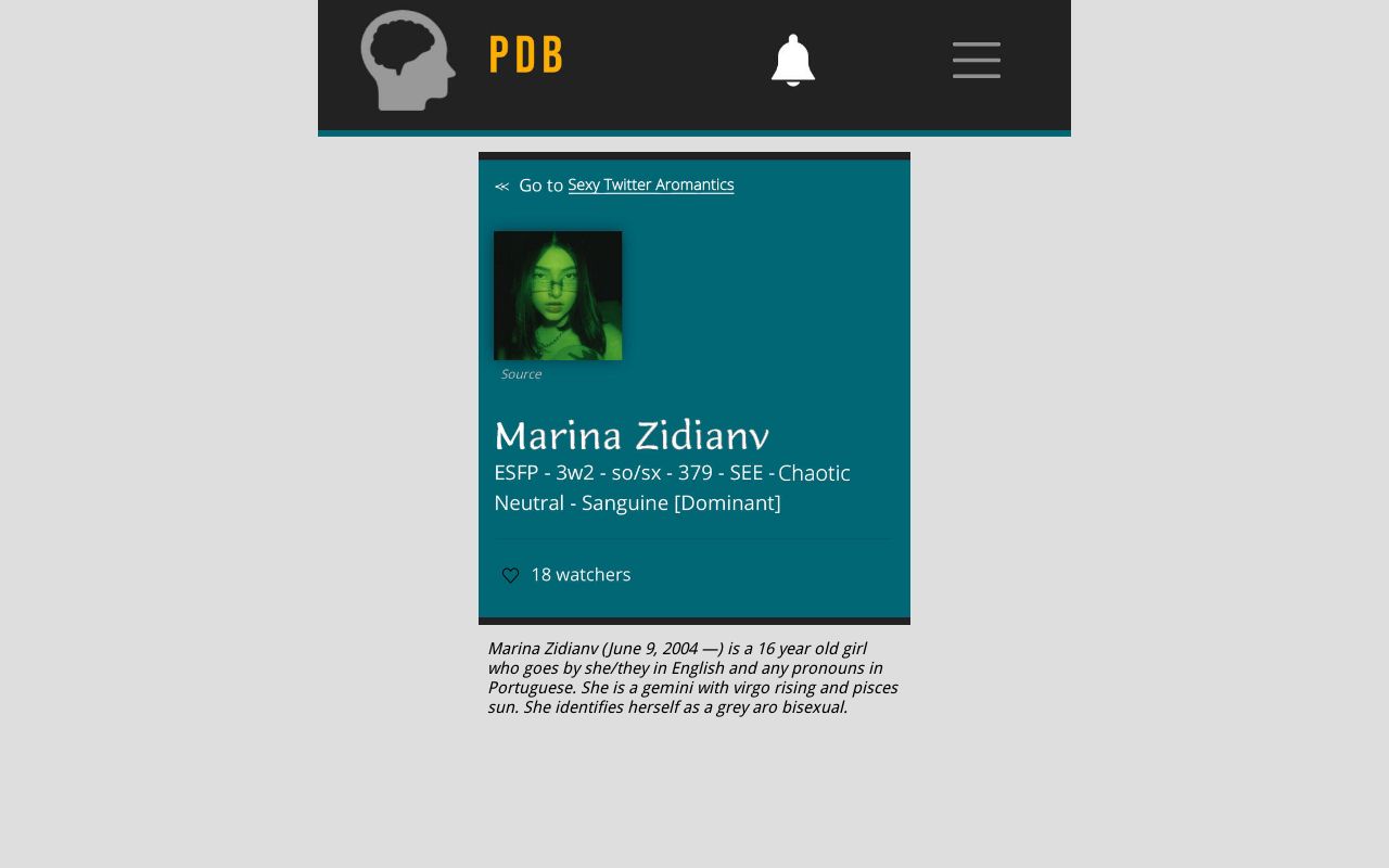 Carrd profile picture for @pdb